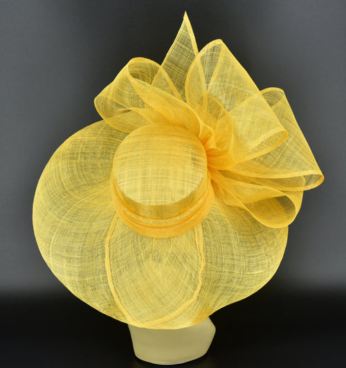 SD28A ( Yellow gold hat ) Kentucky Derby Hat, Church Hat  display picture 3